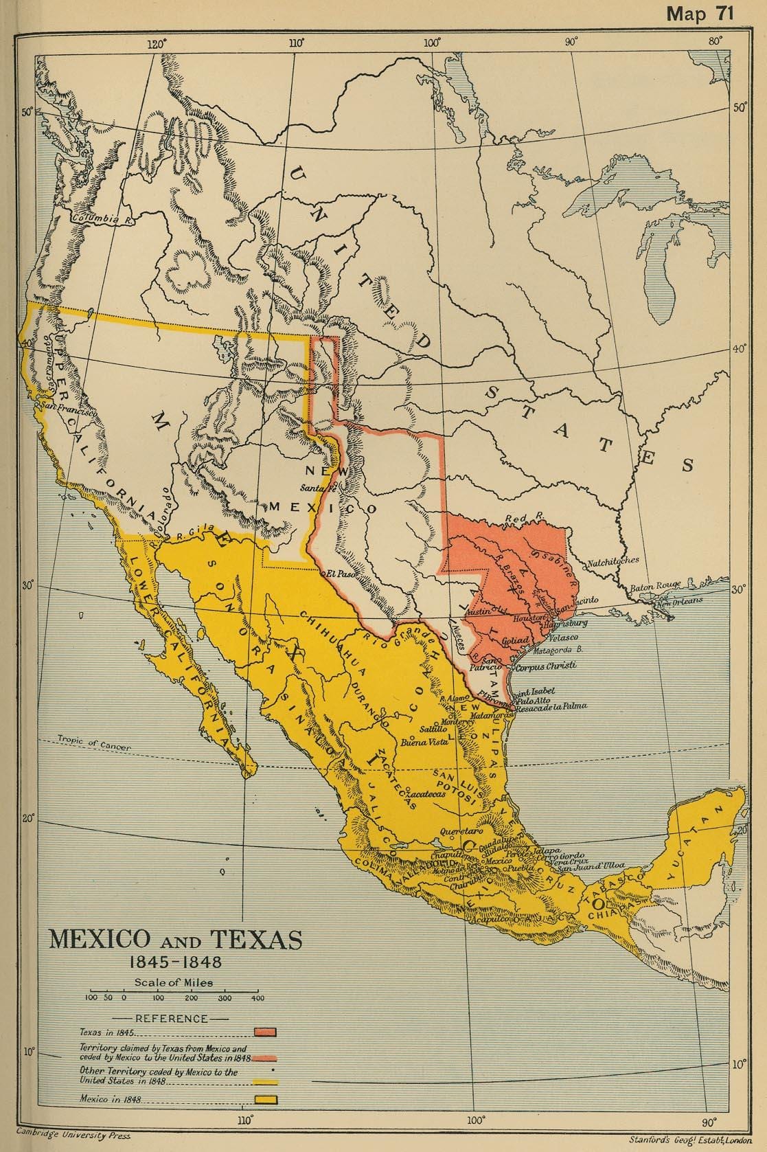 Karte von Mexiko-1700