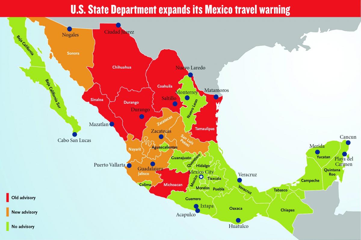 Mexiko travel advisory anzeigen