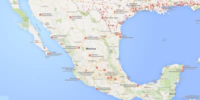 Flughäfen Mexiko-map