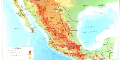 Geographische Karte von Mexiko