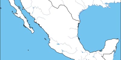 Karte Umriss von Mexiko