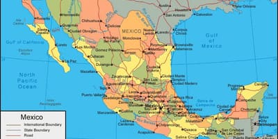 West-Mexiko Karte anzeigen