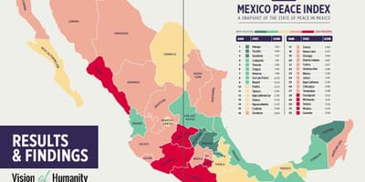 Gewalt in Mexiko-map