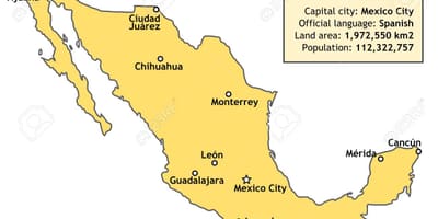 Mexiko Landkarte Land