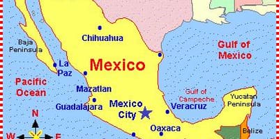 Mexiko-map