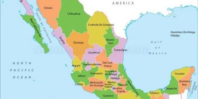 Karte Mexiko Staaten